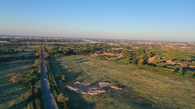 Panorama des Grabungsareals 2025