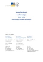 Modulhandbuch B.A. Arch- ZF mit Christliche Archaeologie WiSe 21-22.pdf