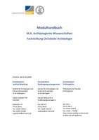 Modulhandbuch M.A. Archaologische Wissenschaften- Fachrichtung Christliche Archaologie WiSe 20_21.pdf