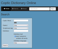 Coptic Dictionary