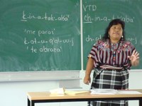 K'iche'-Linguistin Nikte' María Juliana Siis Ib'ooy