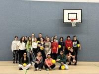 Maya-Ballspiel mit Schüler*innen der Berthold-Brecht-Gesamtschule