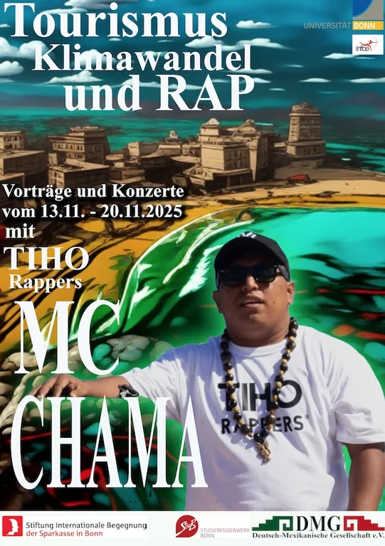 Poster Klimawandel, Tourismus und Rap an der Riviera Maya, Mexiko