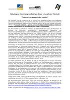 Call for papers - Deutsch