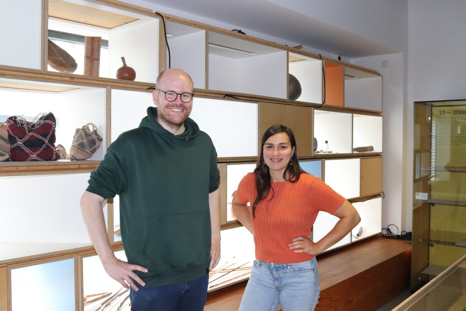 Kyra Driesen und Daniel Kauder im BASA-Museum Bonn