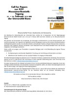 Call for papers (Dt.)