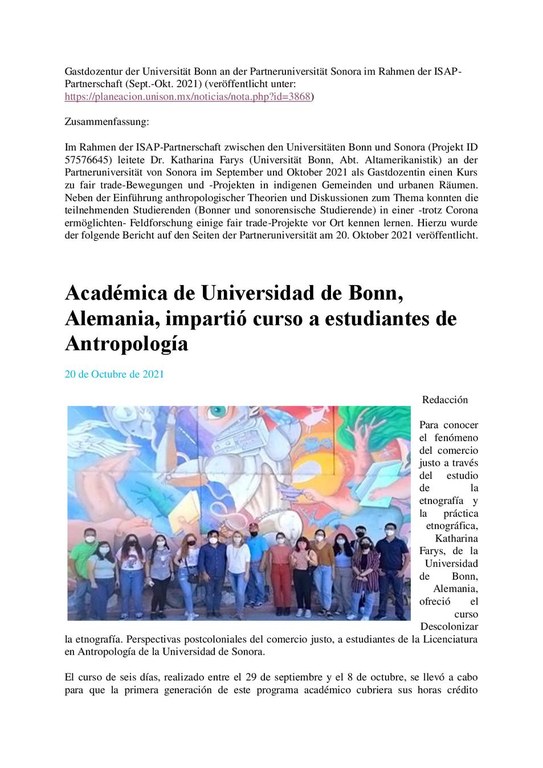 Erste Gastdozentur der Universitaet Bonn an der Partneruniversitaet Sonora im Rahmen der ISAP.pdf