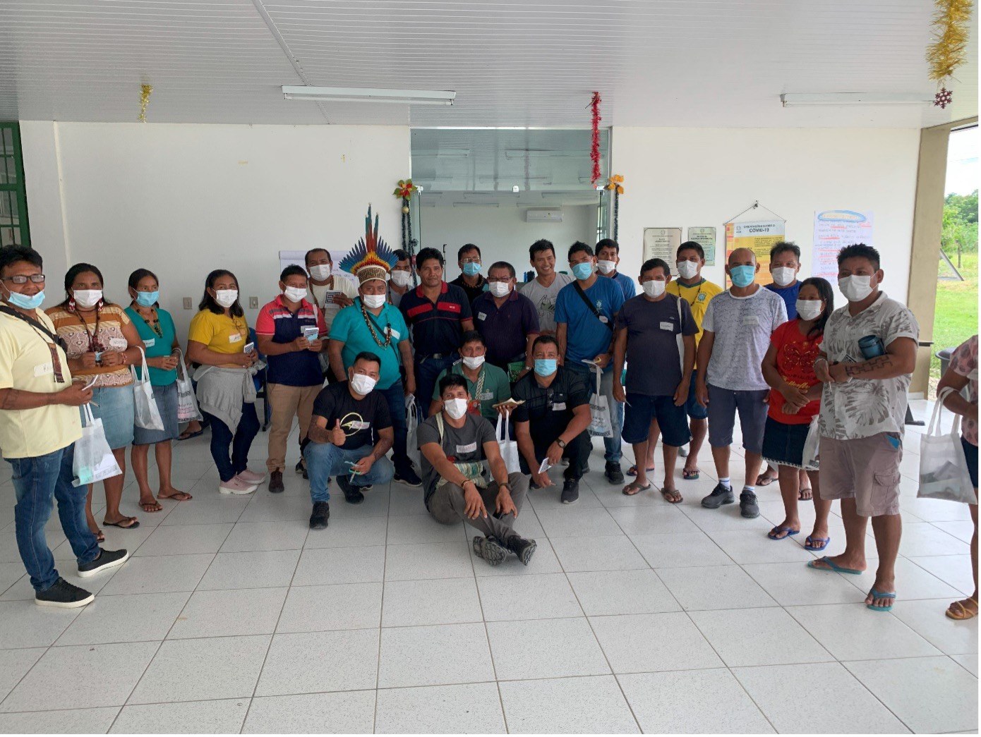 Investigadores comunales de Bolivia participan de la reunión del pueblo Waiwai en Manaos.