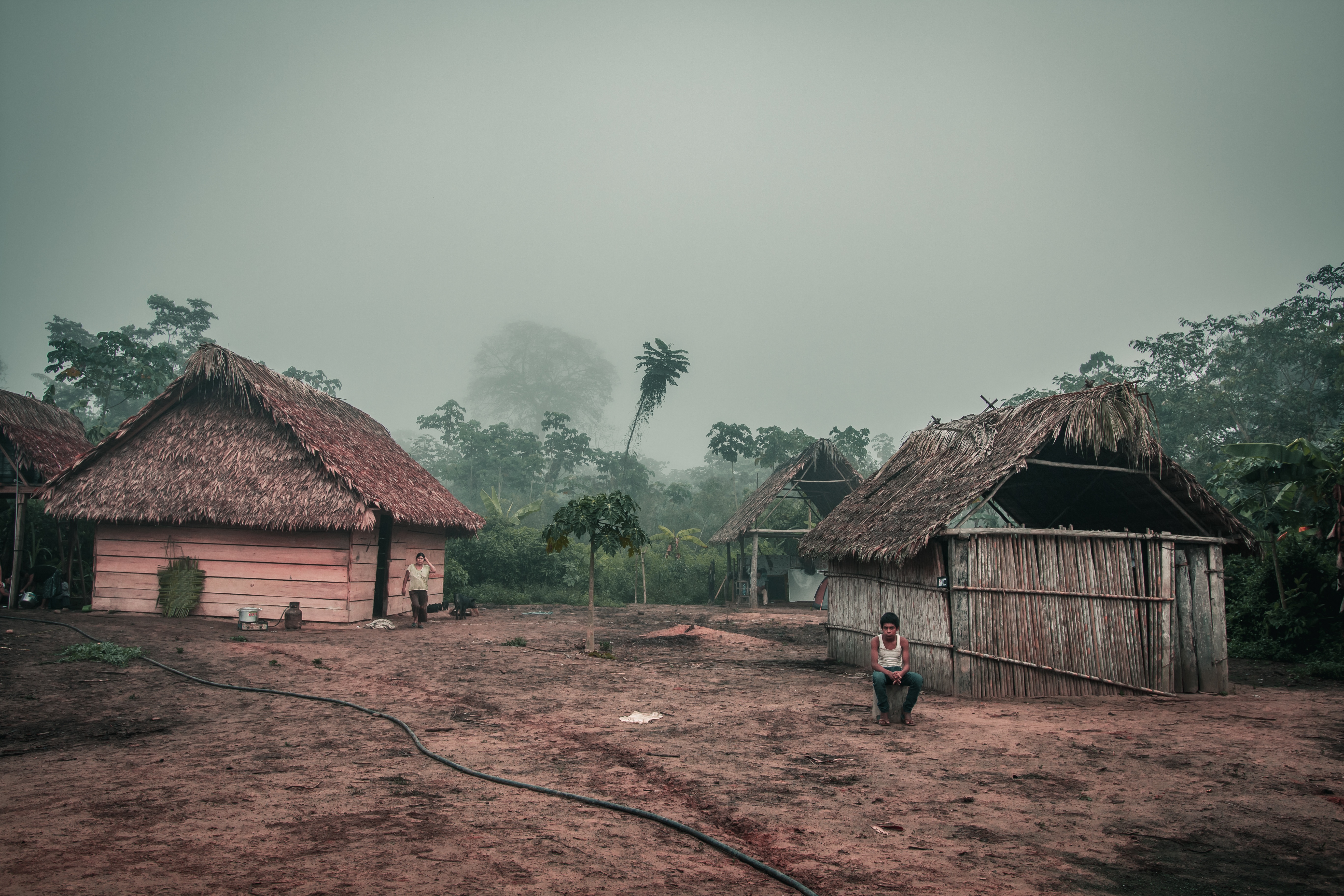 Tormenta en la comunidad de San Bernardo del Consejo Regional Tsimane' Moseten