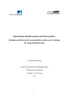 Richtlinien Wissenschaftliches Arbeiten