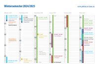 Kalender WiSe 2024/25