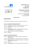 Workshop: "etruskische und italische Heiligtümer"