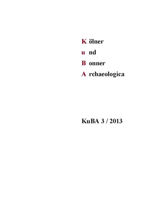 Inhaltsverzeichnis KuBA 2013