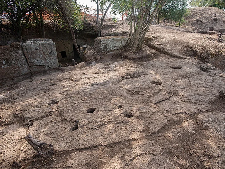Cerveteri Ansicht Terrasse