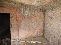 Cerveteri Grab 33 Ansicht Schild