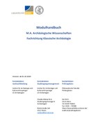 Modulhandbuch & Studienverlaufsplan (M.A.)