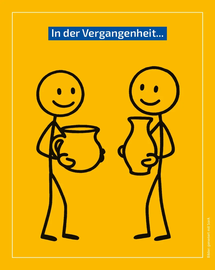 Eine Wissenschaftlerin und ein Wissenschaftler arbeiten hinter einer Glasfassade und mischen Chemikalien mit Großgeräten.