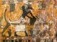 Highlights 6b bemalter Sargdeckel Detail