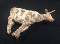 Weitere Objekte 4 Holzfigur Rind