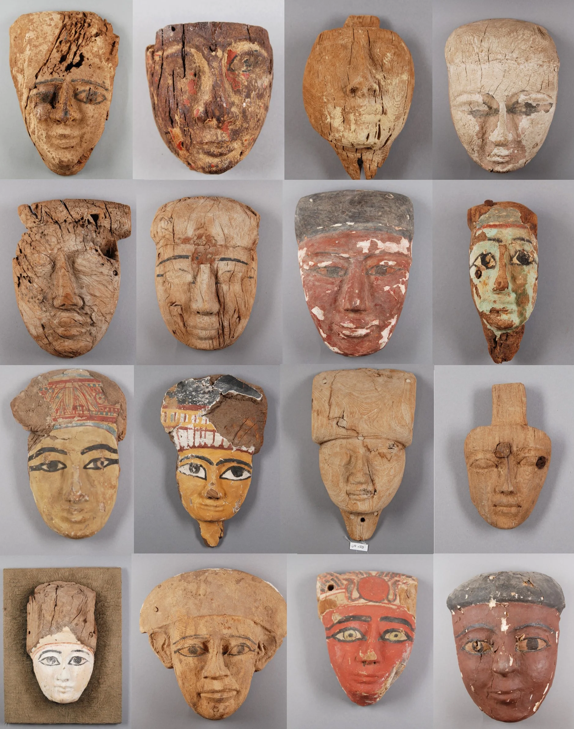 Weitere Objekte 5 Holzgesichter