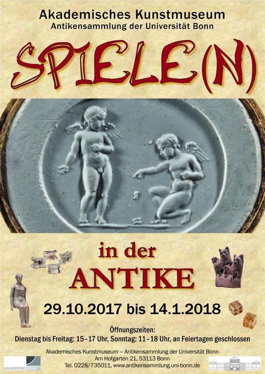 Spielen in der Antike Ausstellungsplakat