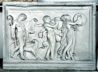 Relief tanzender Umzug